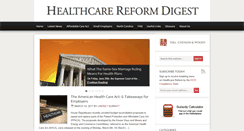 Desktop Screenshot of healthcarereformdigest.com
